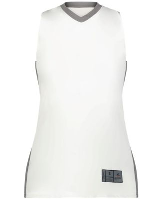 Augusta Sportswear 6888 Women's Match-Up Basketbal in White/ graphite