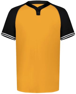 Augusta Sportswear 6905 Cutter Henley Jersey in Gold/ black