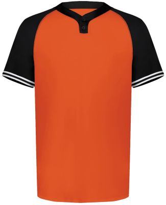 Augusta Sportswear 6905 Cutter Henley Jersey in Orange/ black