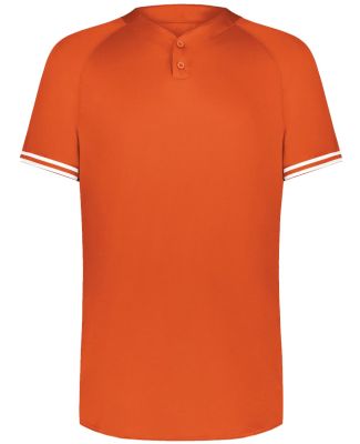 Augusta Sportswear 6905 Cutter Henley Jersey in Orange/ white