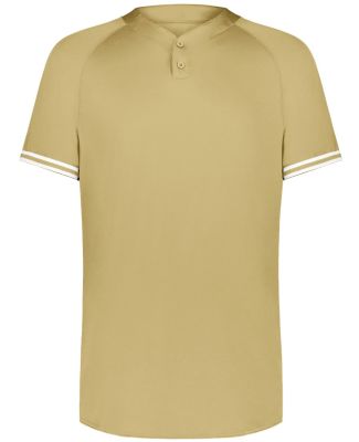 Augusta Sportswear 6905 Cutter Henley Jersey in Vegas gold/ white