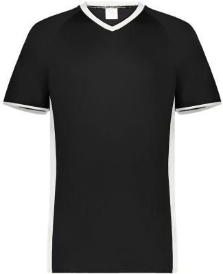 Augusta Sportswear 6907 Cutter V-Neck Jersey in Black/ white