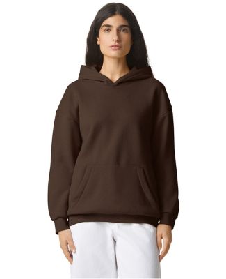 American Apparel RF498 ReFlex Fleece Hoodie in Brown