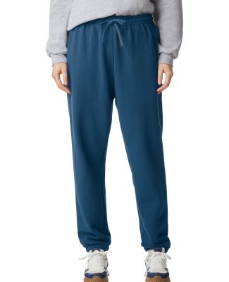 American Apparel RF491 ReFlex Fleece Sweatpants in Sea blue