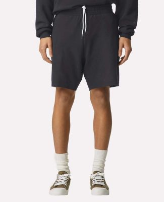 American Apparel 2PQ Pique Unisex Gym Shorts in Black
