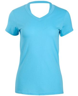 Boxercraft BW2405 Women's Bella Crossback T-Shirt in Pacific blue