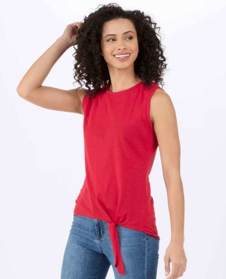 Boxercraft BW2507 Women's Knot Front T-Shirt in True red
