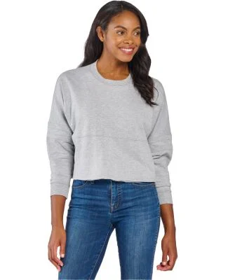 Boxercraft BW3515 Women's Crop Retro Jesery in Oxford heather