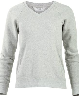 Boxercraft BW5402 Women's Travel V-Neck Pullover in Oxford heather
