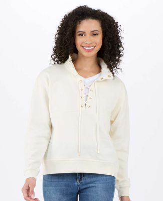 Boxercraft BW5401 Women's Lace Up Pullover in Natural