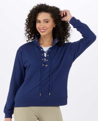 Boxercraft BW5401 Women's Lace Up Pullover in Navy
