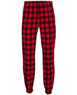 Boxercraft BM6625 Flannel Joggers in Red/ black buffalo