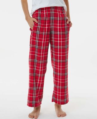 Boxercraft BY6624 Youth Flannel Pants in Red/ white