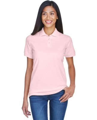 8530 UltraClub® Ladies' Classic Pique Cotton Polo in Pink
