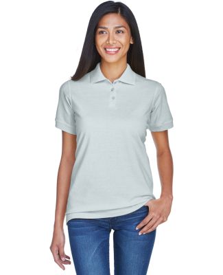 8530 UltraClub® Ladies' Classic Pique Cotton Polo in Silver