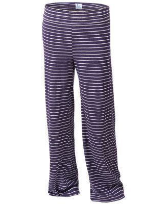 Boxercraft YJ15 Girls' Margo Pants in Purple stripe