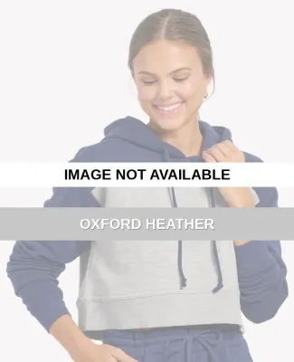 Boxercraft BW5404 Women's Cropped Fleece Hooded Sw Oxford Heather