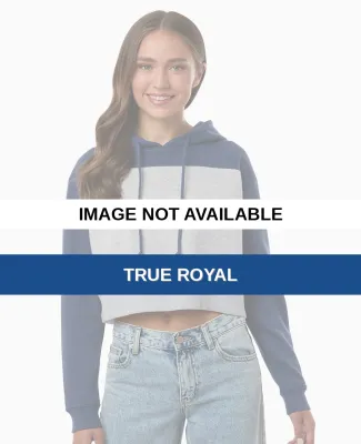 Boxercraft BW5404 Women's Cropped Fleece Hooded Sw True Royal