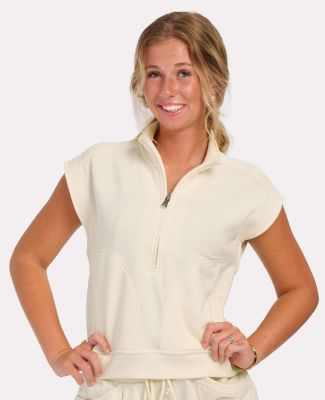 Boxercraft BW2407 Women's French Terry Half Zip in Natural