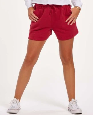 Boxercraft BW6502 Women's Fleece Shorts in Brick red