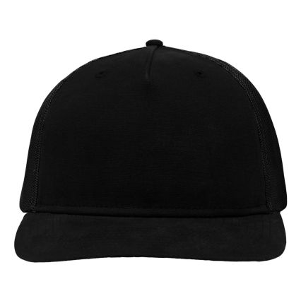 Sportsman SP1550 Modern Five-Panel Trucker Fit Cap in Black/ black