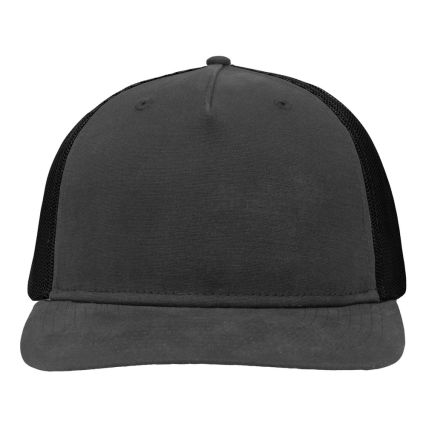 Sportsman SP1550 Modern Five-Panel Trucker Fit Cap in Charcoal/ black