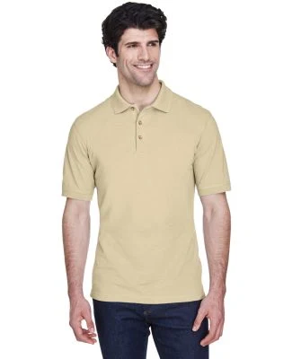8535 UltraClub® Men's Classic Pique Cotton Polo in Putty
