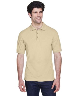 8535 UltraClub® Men's Classic Pique Cotton Polo in Putty