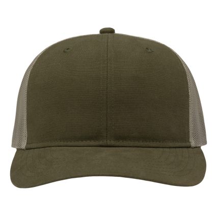 Sportsman SP1650 Modern Six-Panel Trucker Fit Cap in Dark olive green/ khaki