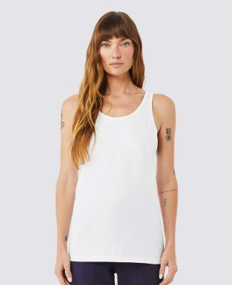 Bella + Canvas 3484 Unisex Triblend Tank in Solid wht trblnd