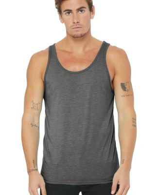 Bella + Canvas 3484 Unisex Triblend Tank in Grey triblend