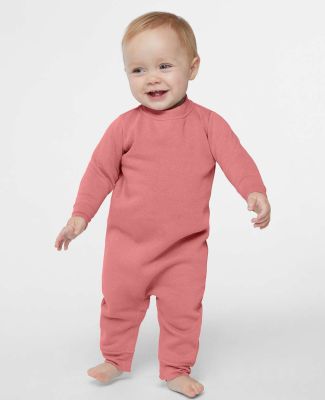 Rabbit Skins 4447 Infant Fleece One-Piece Bodysuit in Mauvelous