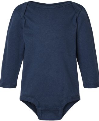 Rabbit Skins 4421 Infant Long Sleeve Jersey Bodysu in Denim