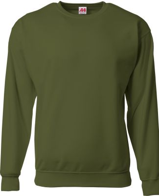 A4 Apparel N5259 Youth Sprint Sweatshirt in Military green
