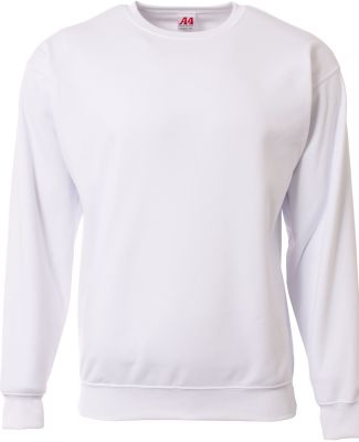 A4 Apparel N5259 Youth Sprint Sweatshirt in White