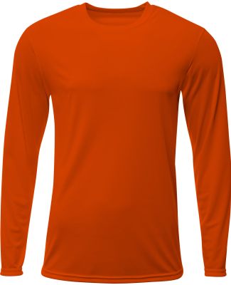 A4 Apparel NB3425 Youth Long Sleeve Sprint T-Shirt in Athletic orange