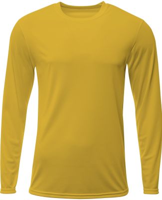 A4 Apparel NB3425 Youth Long Sleeve Sprint T-Shirt in Gold