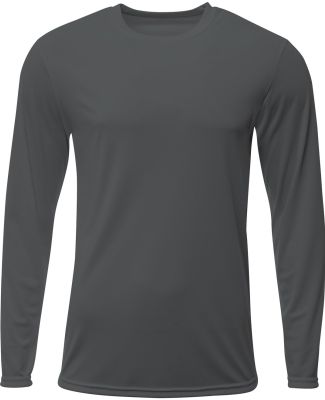 A4 Apparel NB3425 Youth Long Sleeve Sprint T-Shirt in Graphite