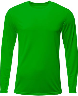 A4 Apparel NB3425 Youth Long Sleeve Sprint T-Shirt in Kelly