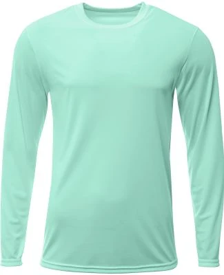 A4 Apparel NB3425 Youth Long Sleeve Sprint T-Shirt in Pastel mint