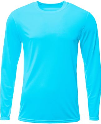 A4 Apparel NB3425 Youth Long Sleeve Sprint T-Shirt in Electric blue
