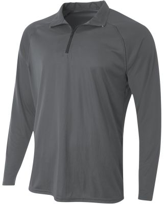 A4 Apparel NB4268 Youth Quarter-Zip in Graphite