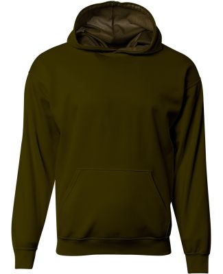 A4 Apparel NB4279 Youth Sprint Hooded Sweatshirt in Military green