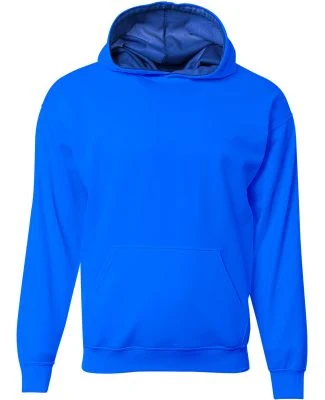 A4 Apparel NB4279 Youth Sprint Hooded Sweatshirt in Royal