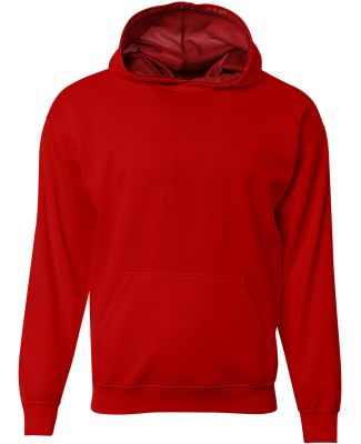 A4 Apparel NB4279 Youth Sprint Hooded Sweatshirt in Scarlet