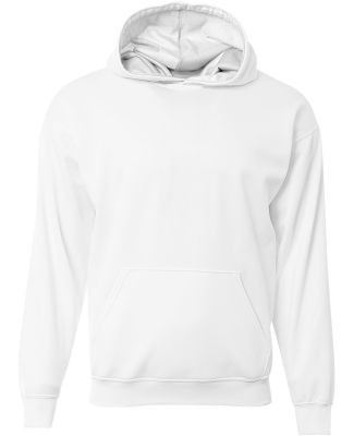 A4 Apparel NB4279 Youth Sprint Hooded Sweatshirt in White