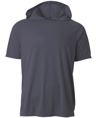 A4 Apparel NB3408 Youth Hooded T-Shirt in Graphite