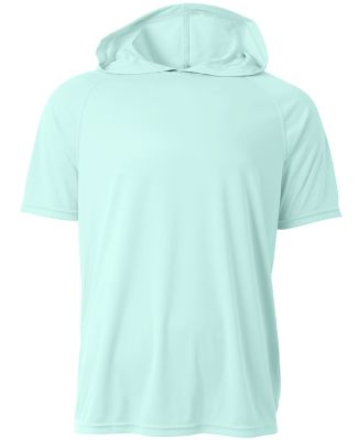 A4 Apparel NB3408 Youth Hooded T-Shirt in Pastel mint