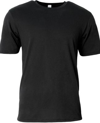 A4 Apparel NB3013 Youth Softek T-Shirt in Black