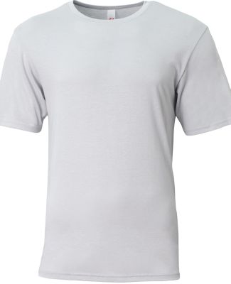 A4 Apparel NB3013 Youth Softek T-Shirt in Silver